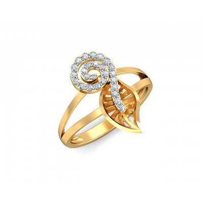 Sama Designer Diamond Ring in hallmarked gold